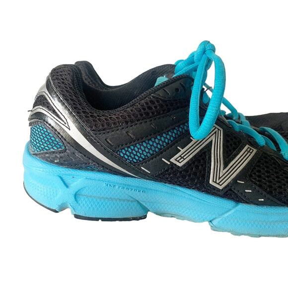 New Balance 470 V3 Women's Running Sneakers Size 8.5 B Black Blue Lace Up - Picture 2 of 10